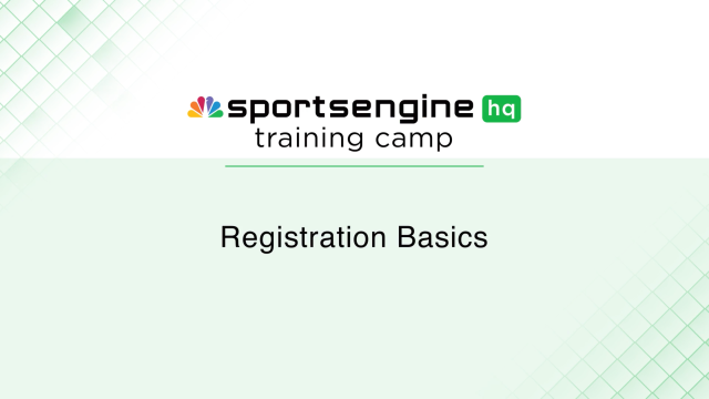 Registration Basics